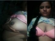 Cute Bangla Girl Shows her Boob and Fingering